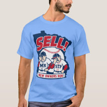 T-shirt de baseball avec un design « Vendez aux no