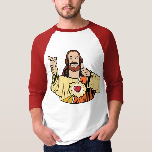 T-shirt de baseball Buddy Jesus (Devant)