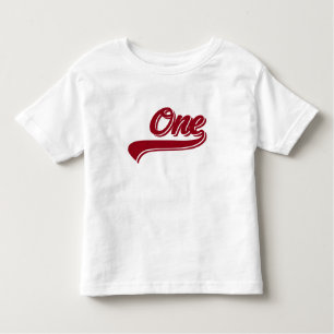 T-shirt de baseball d'un an