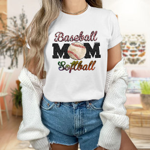 T-shirt de baseball maman softball, T-shirt maman