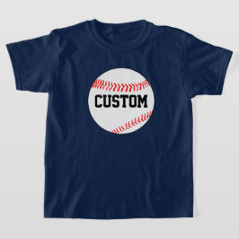 T-shirt de baseball personnalisé Couleur et nom d'