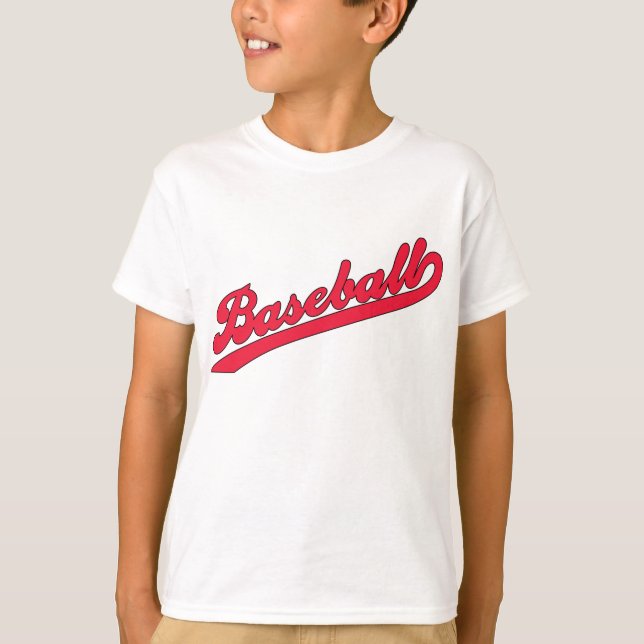 T-shirt de baseball personnalisé pour enfants (Devant)