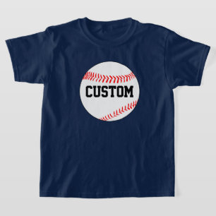 T-Shirt de baseball personnalisé pour garçon avec 