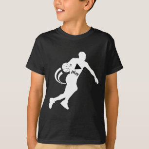 T-SHIRT DE BASKET-BALL DE JEU DE POUSSÉE D'ENFANTS
