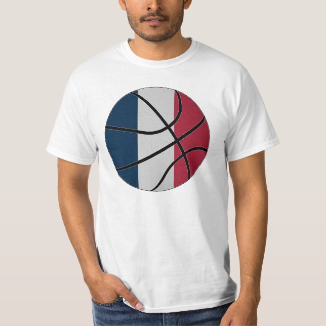 T-shirt de basket-ball de la France (Devant)