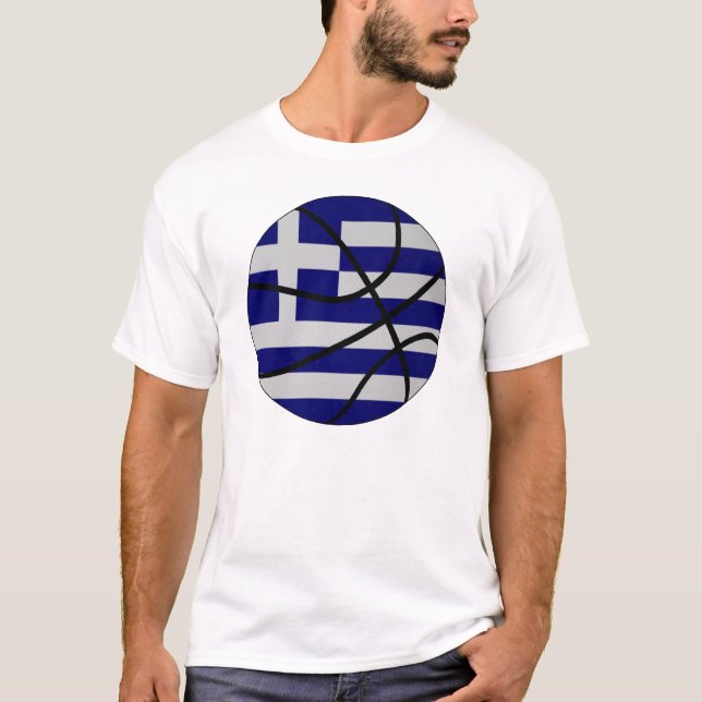 T-shirt de basket-ball de la Grèce (Devant)