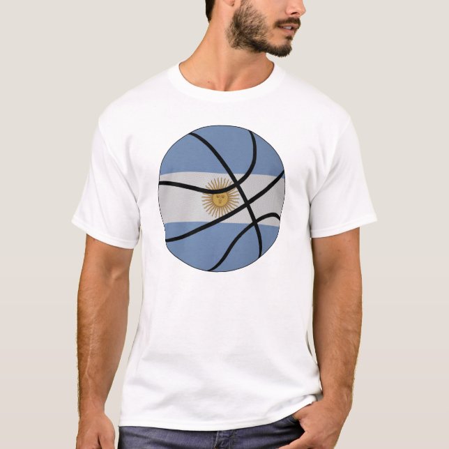 T-shirt de basket-ball de l'Argentine (Devant)
