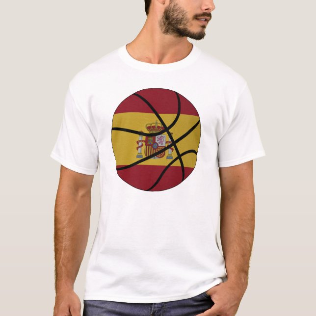 T-shirt de basket-ball de l'Espagne (Devant)