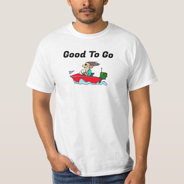 T-Shirt De Bateau Bon À Aller (Devant)