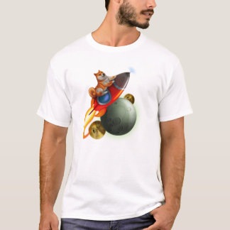 T-shirt de bateau de DogeCoin Rocket