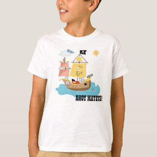 T-shirt de bateau de pirate