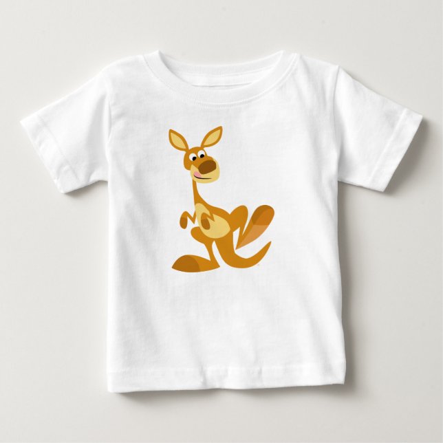 T-shirt de battement mignon de bébé de kangourou (Devant)