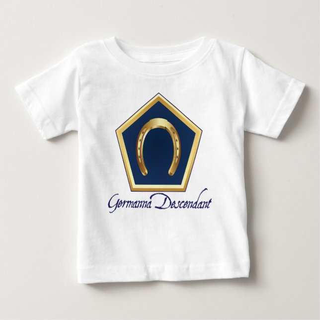 T-shirt de bébé de descendant de Germanna (Devant)