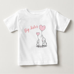 T-shirt de bébé de grande soeur