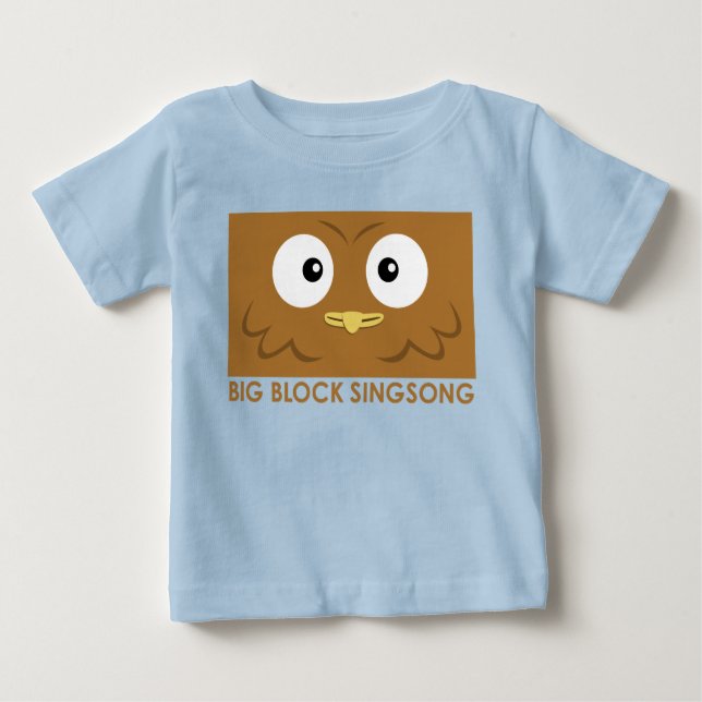T-shirt de bébé de hibou de BBSS (Devant)