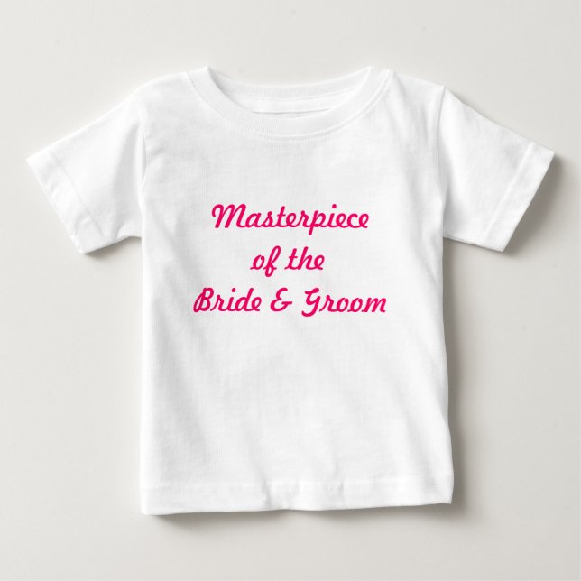 T-shirt de bébé de jeune mariée et de marié (Devant)