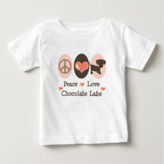 T-shirt de bébé de laboratoires de chocolat