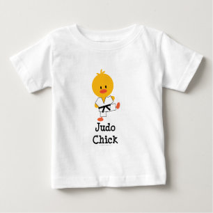 T-shirt de bébé de poussin de judo