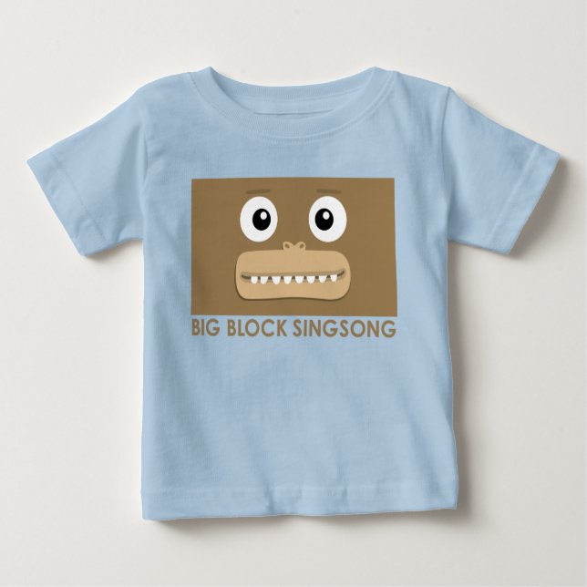 T-shirt de bébé de singe de BBSS (Devant)
