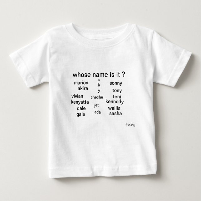 T-shirt de bébé, dont le nom est lui ? par (Devant)