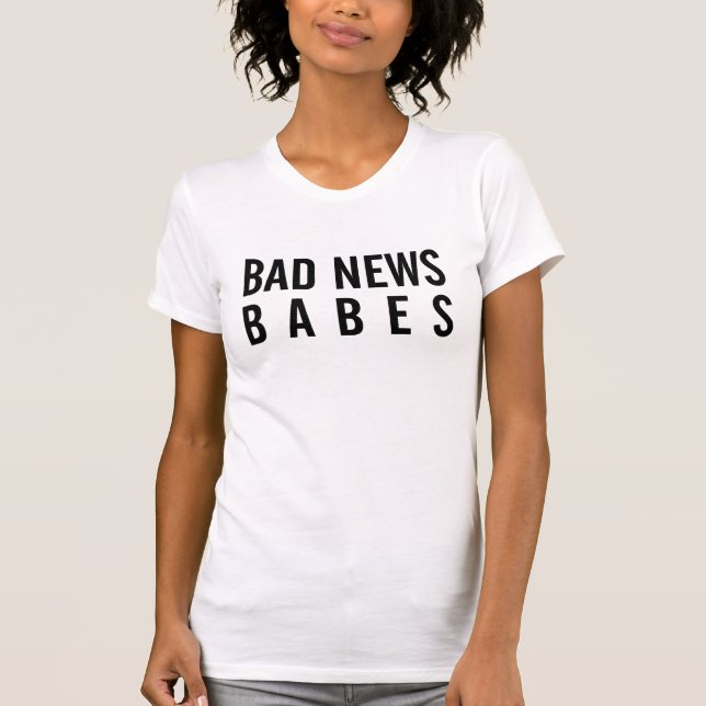 T-shirt de bébés de mauvaise nouvelle (Devant)