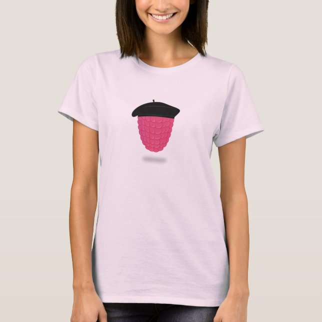 T-shirt "de béret de framboise" (Devant)
