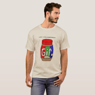 T-shirt de beurre d'arachide de GIF