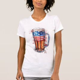 T-shirt de bière patriotique amusante