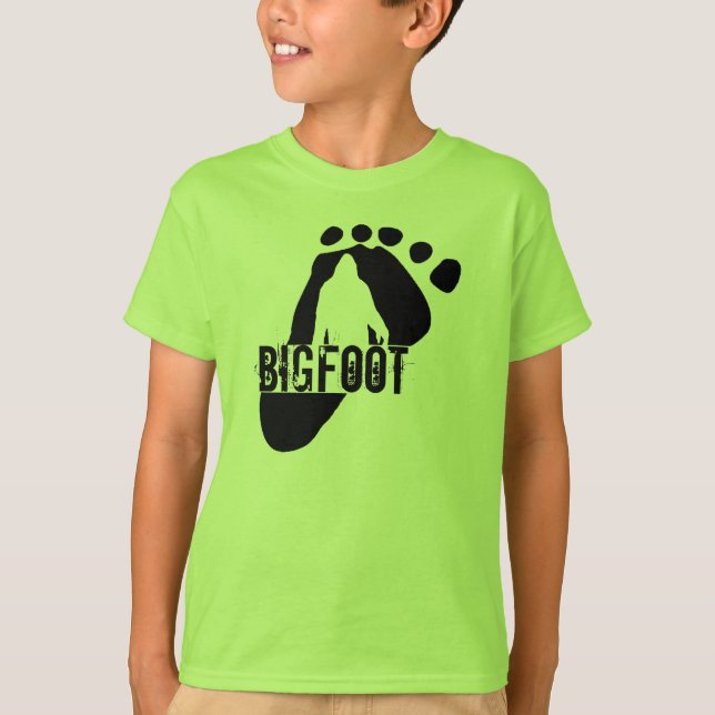 T-shirt de Bigfoot d'enfants (Devant)