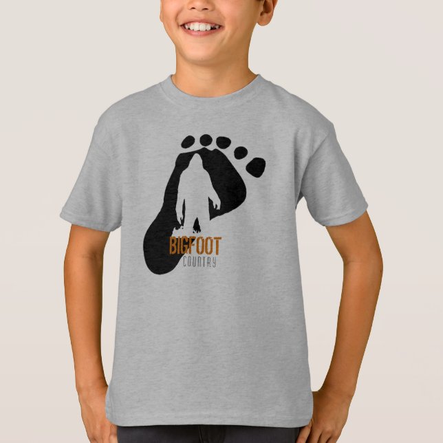 T-shirt de Bigfoot d'enfants (Devant)