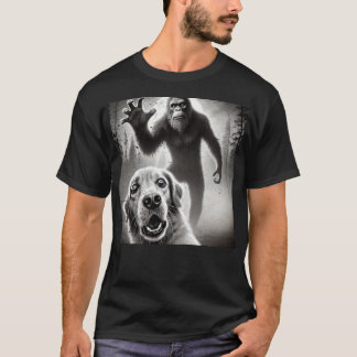 T-shirt de Bigfoot et Golden Retriever - Crypte dr