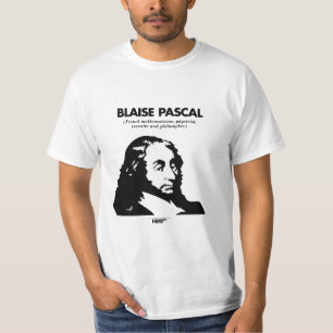 T-shirt de blanc de Blaise Pascal