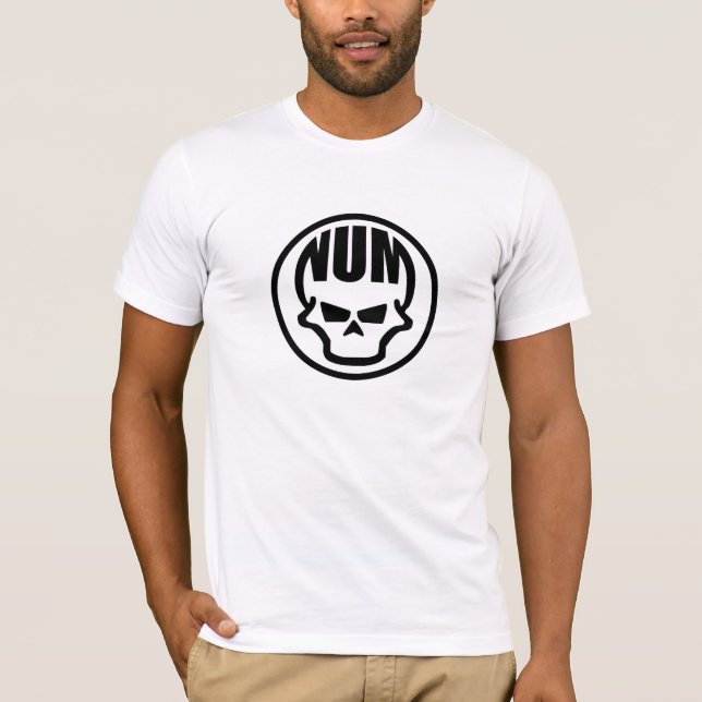 T-shirt de blanc de cercle d'andouille (Devant)