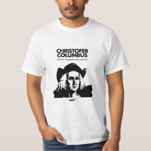 T-shirt de blanc de Christophe Colomb