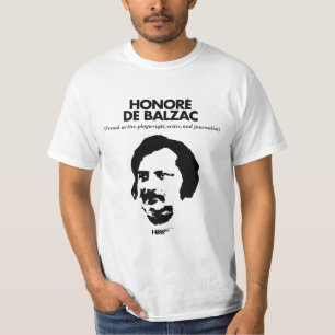 T-shirt de blanc de Honorè De Balzac
