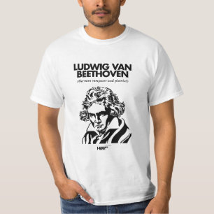 T-shirt de blanc de Ludwig van Beethoven