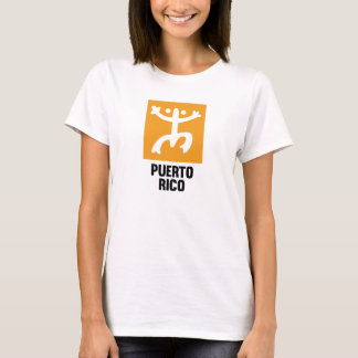 T-shirt de blanc de symbole de Taino Coquí de