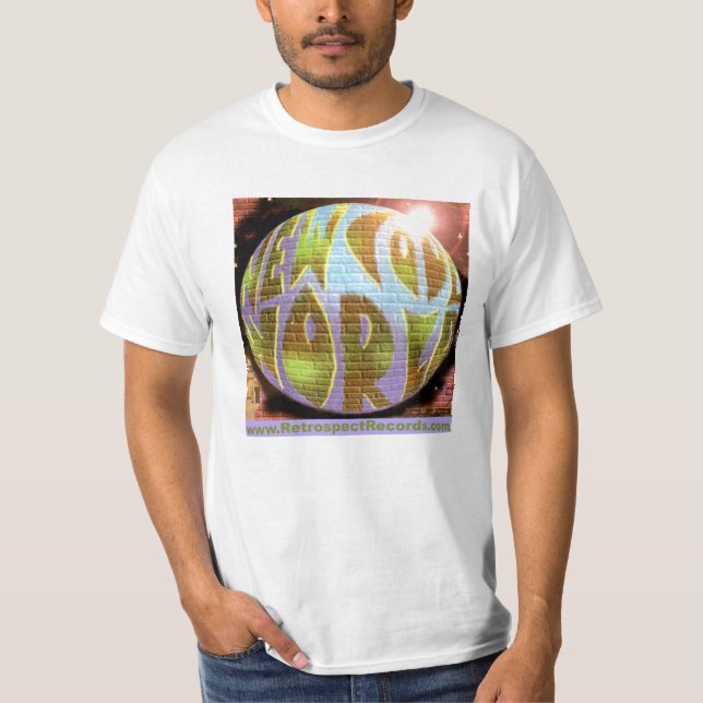 T-shirt de blanc d'étiquette du LOGO W RRs de (Devant)