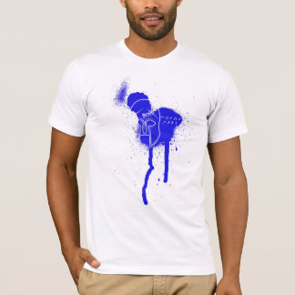 T-shirt de bleu de labe de molon de hoplite