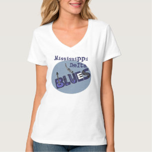 T-shirt de bleus de delta du Mississippi