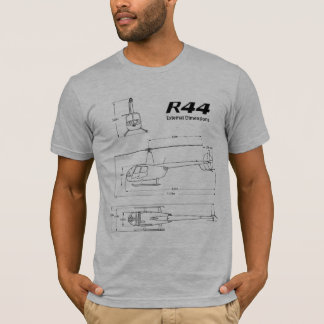 T-shirt de Bluprint d'hélicoptère de Robinson R44