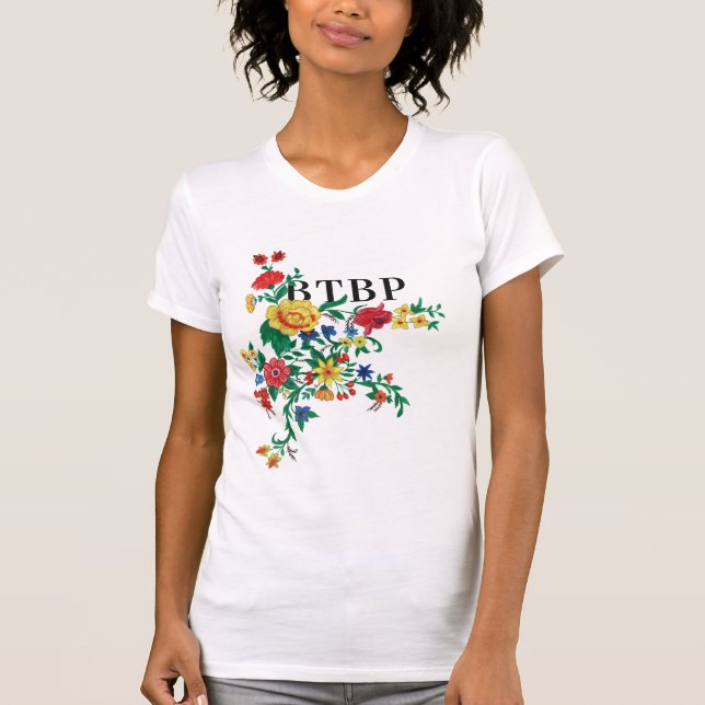 T-shirt de bombe de fleur de BTBP (Devant)