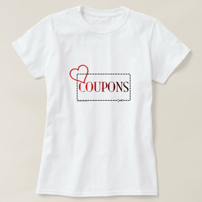 T-shirt de bons de coeur (Design devant)