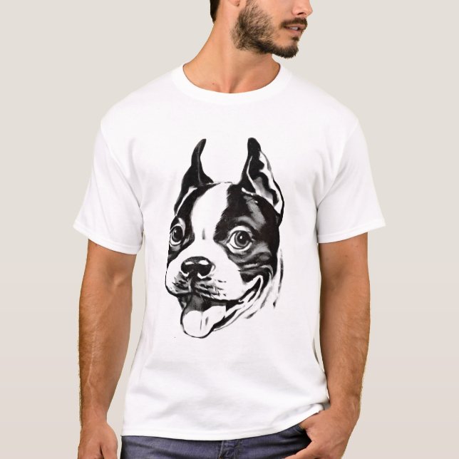 T-shirt de Boston Terrier (Devant)