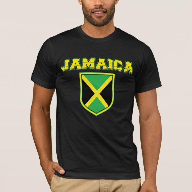 T-shirt de bouclier de la Jamaïque (Devant)