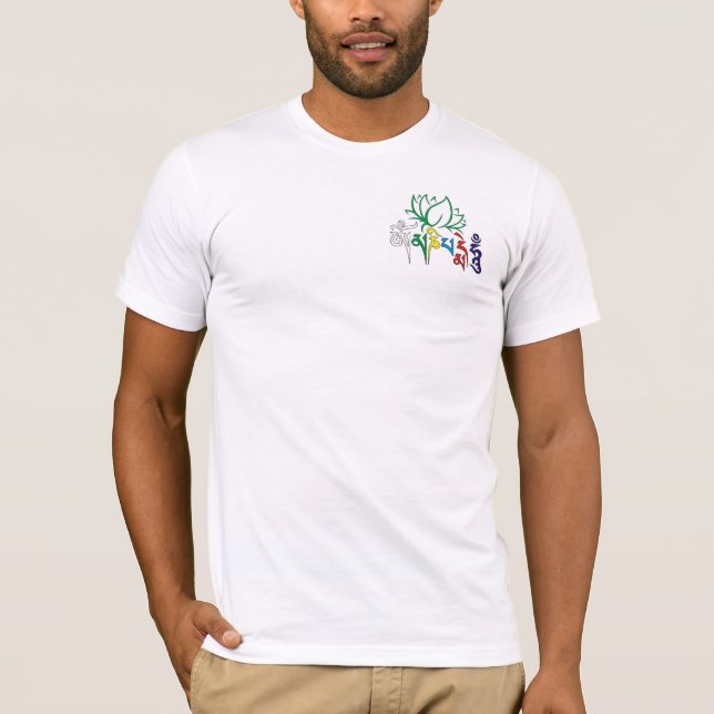 T-shirt de bourdonnement de l'OM Mani Padme (Devant)