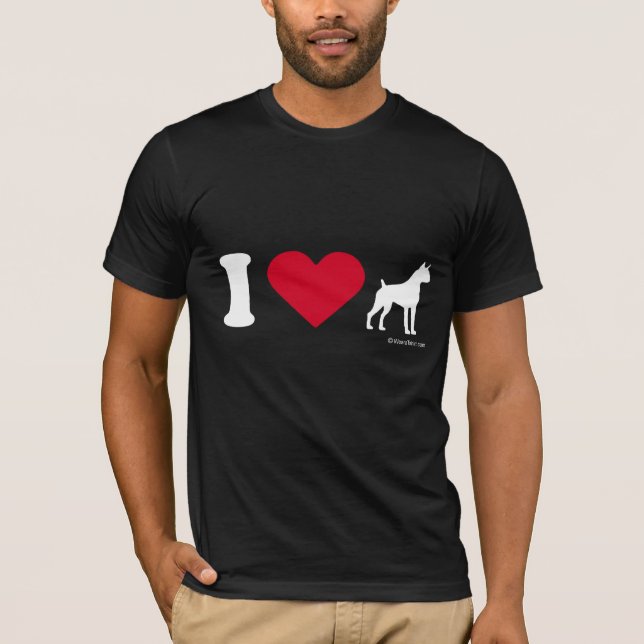 T-SHIRT DE BOXEUR - BOXEURS D'AMOUR D'I (Devant)