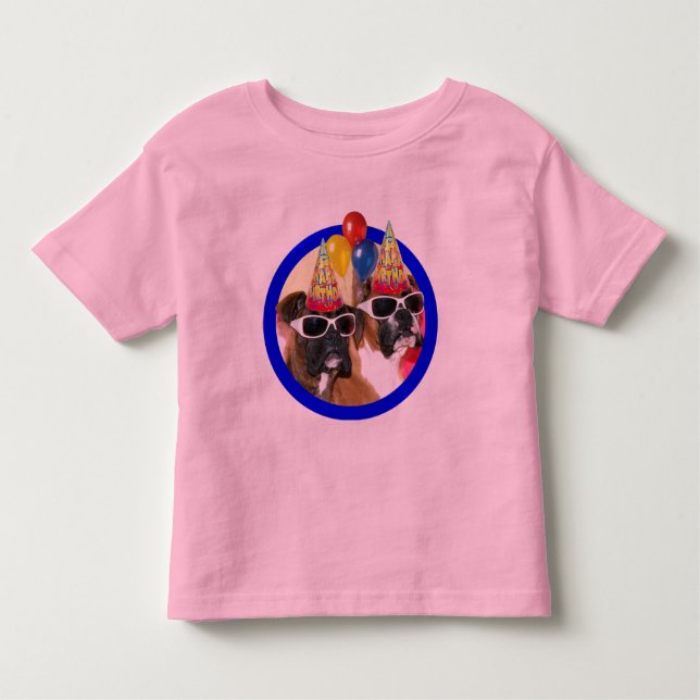 T-shirt de boxeurs d'anniversaire (Devant)