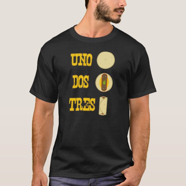 T-shirt de burrito de DOS Tres de l'ONU (Devant)