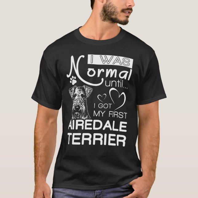 T-shirt de cadeau d'Airedale Terrier pour des (Devant)